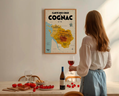 Carte des crus de Cognac